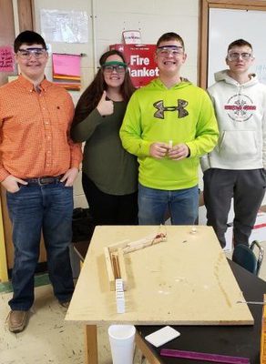 Physical Science Students Create Rube Goldberg Machines