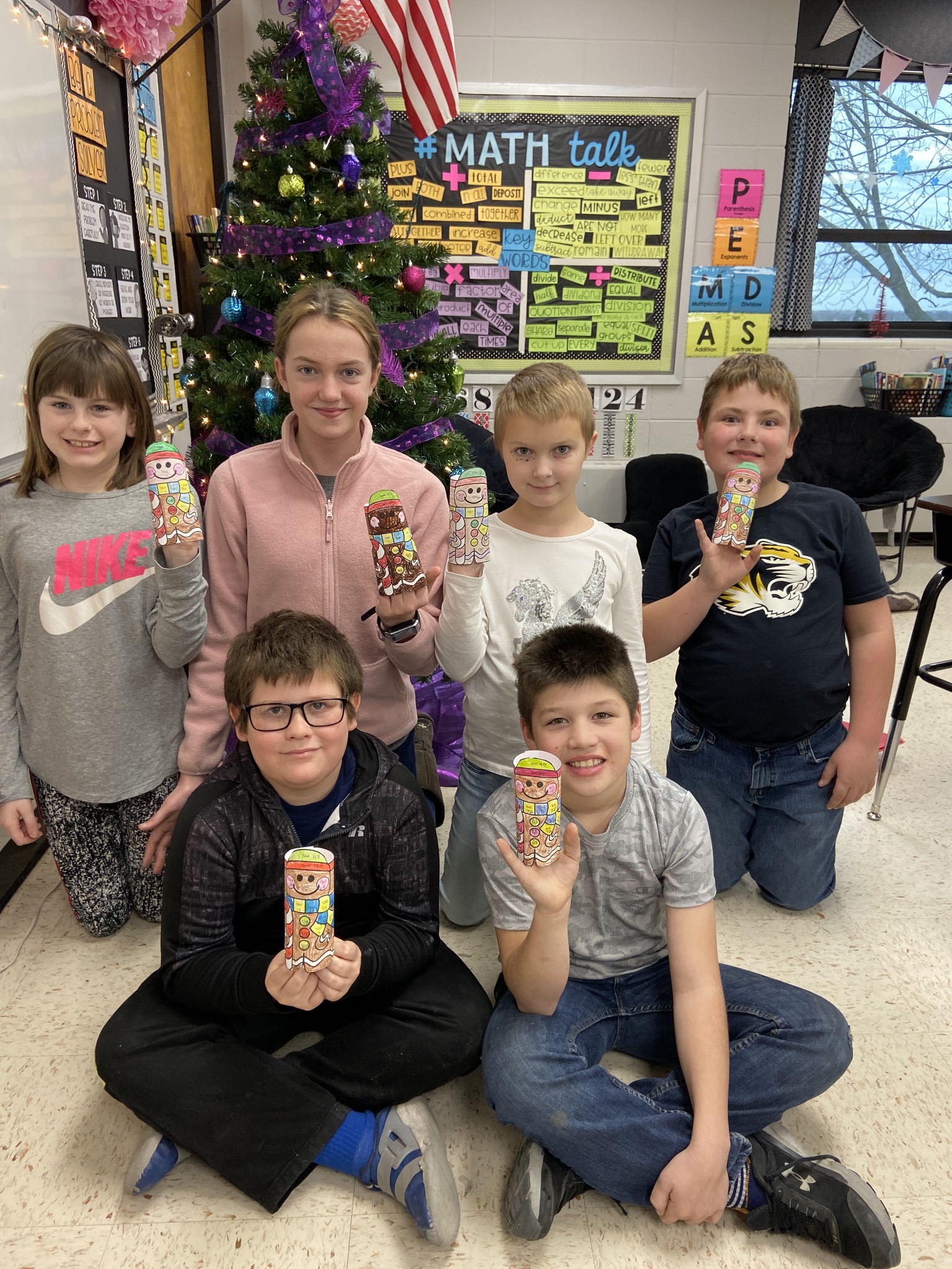 4th Grade Make Gingerbread Men in Math!