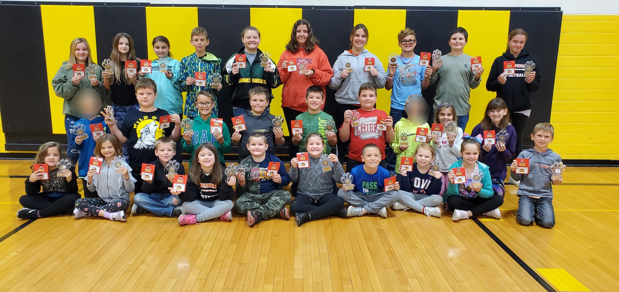 Elementary Students Receive PAWS Awards for 2019-2020 School Year
