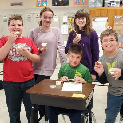 4th, 5th, and 6th Grade Social Studies Classes Attend Virtual Field Trip and Make Butter